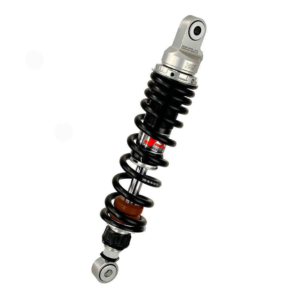 Motorcycle shock absorber on a white background