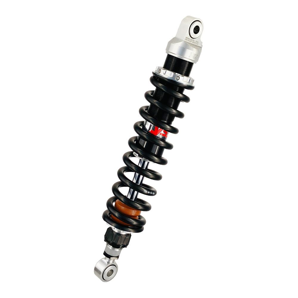 Motorcycle shock absorber on a white background