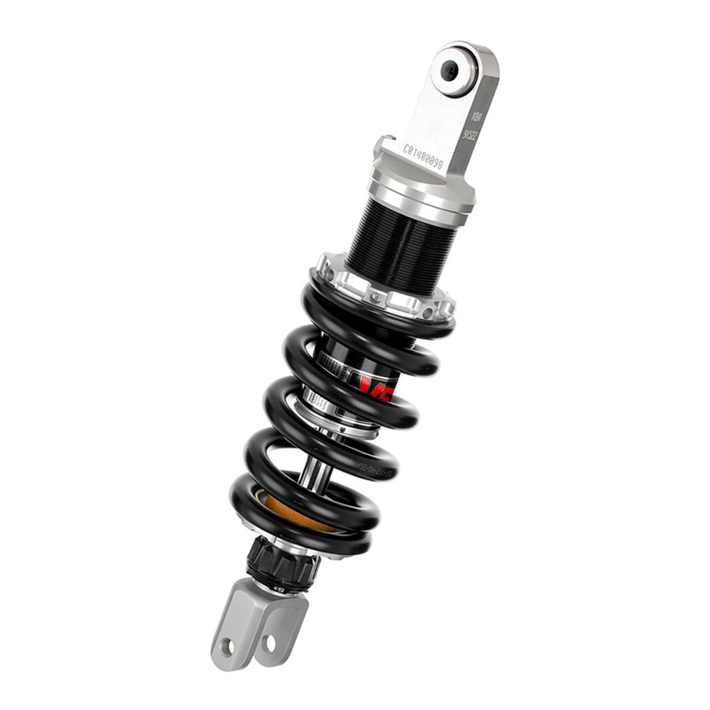 Motorcycle shock absorber on a white background